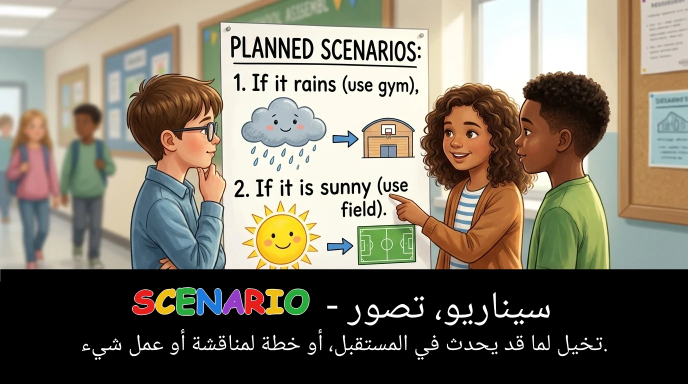 Arabic Illustration for scenario